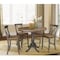 International Concepts Round 36 in Rd Extension Dining table, 4 RTA counterHt stools, Hickory/Coal, 36 W, 48 L, 35.3 in H K45-36RXT-6B-S6132-4 - alternate 3